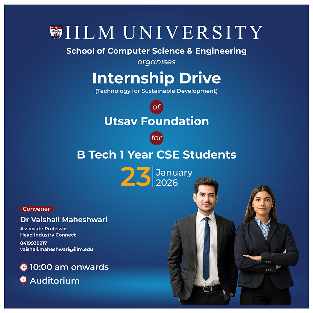 Intership Drive of Utsav Foundation