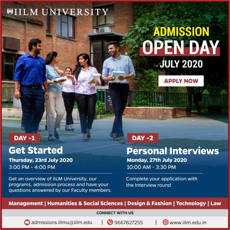 Admission Open Day IILM University, Gurugram